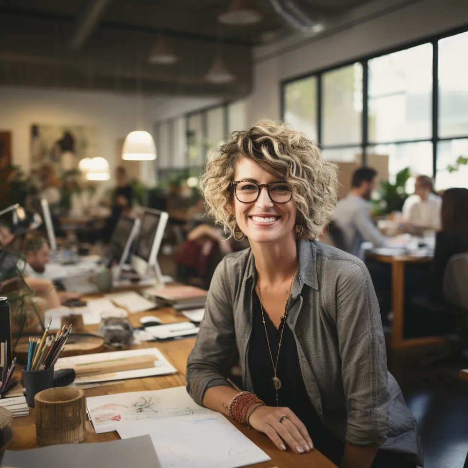 consulente donna italiana sorridente